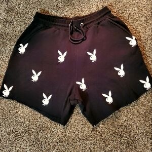 Playboy Bunny Missguided Shorts With Pockets & Drawstring Size Medium Unisex